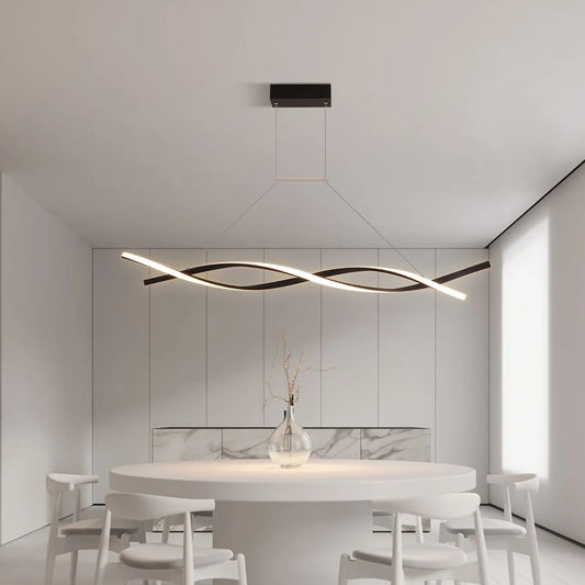 Bymaocar Pendant Light Remote Dimmable LED Dining Fixture