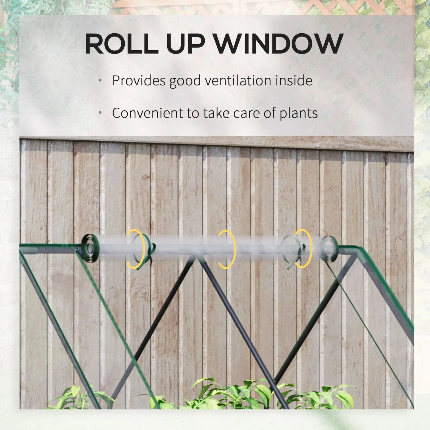 Outsunny Steel Raised Garden Bed Planter Kit Greenhouse