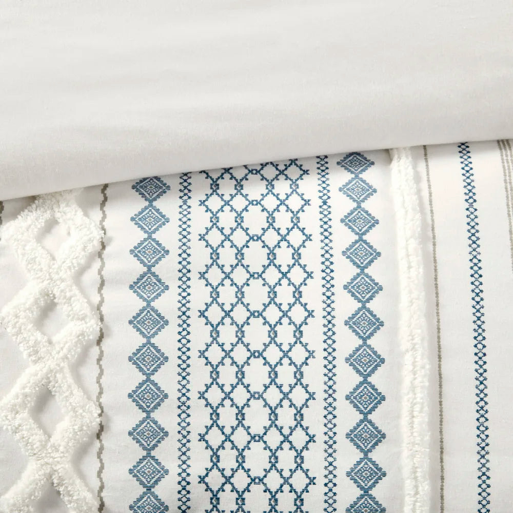 CN Hong Kong Cotton Printed Duvet Cover Set With Chenille