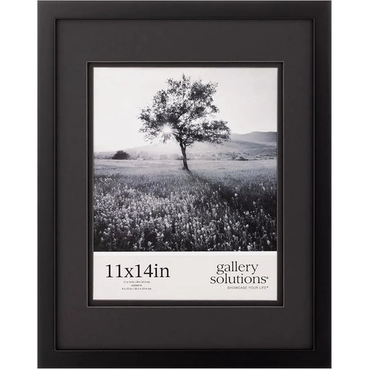 DUTRIEUX Wood Wall Frame With Double Mat Easy Hang Decor