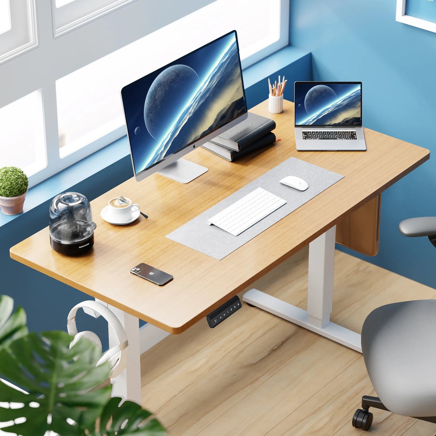 Warm Welcome Decor JHK Electric Standing Desk Adjustable