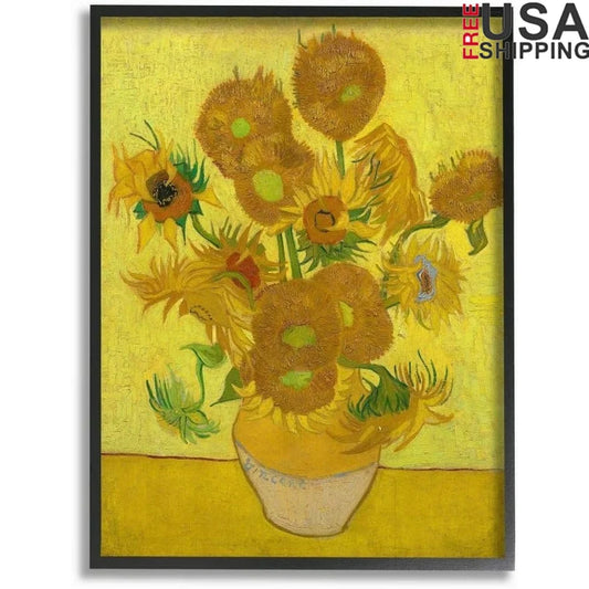 DUTRIEUX Van Gogh Sunflowers Framed Wall Art Giclee Print