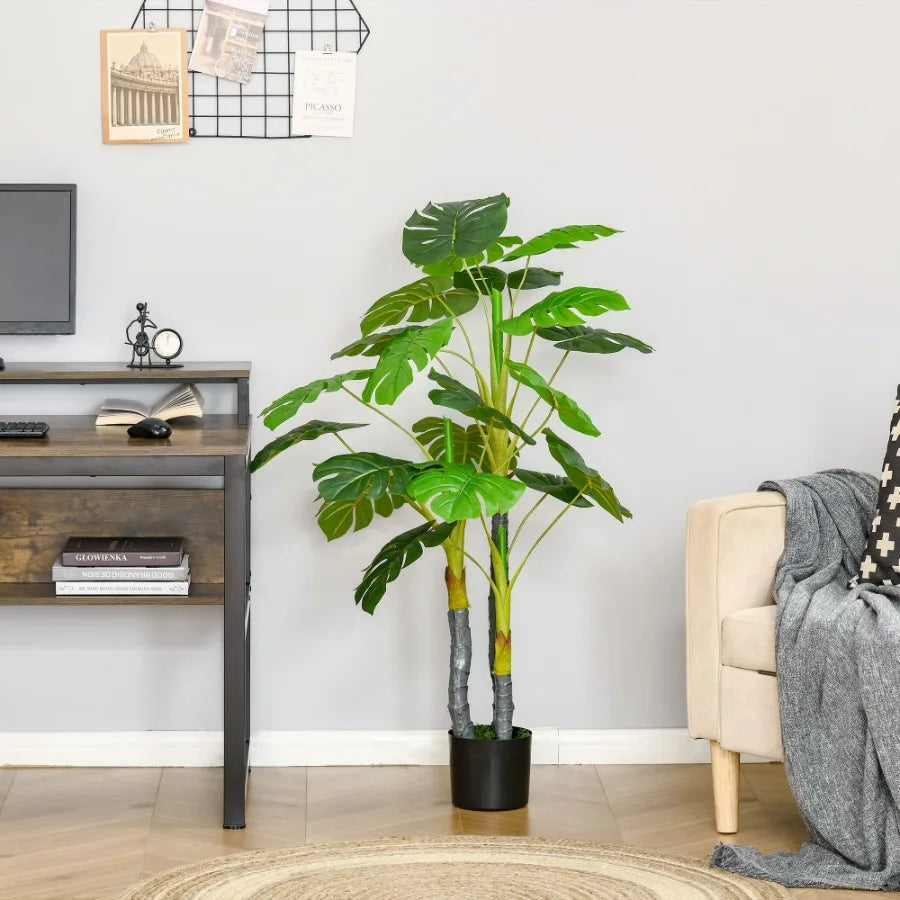 HOMCOM Monstera Tree Artificial Plant Indoor Outdoor