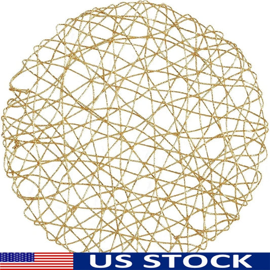 Warm Welcome Decor Intricate Wire Nest Placemat Set 4