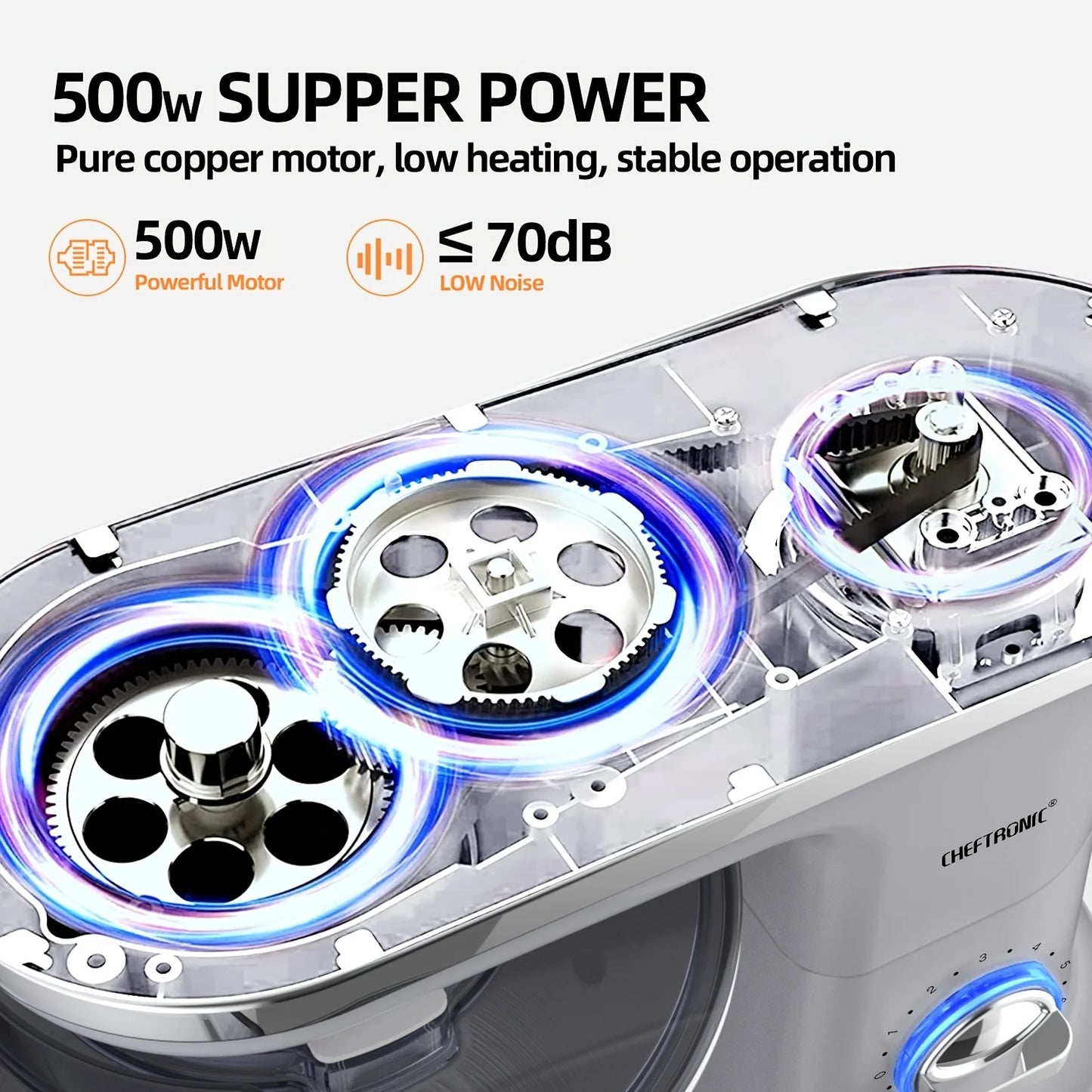 Warm Welcome Decor Cheftronic Stand Mixer Tilt Head 500W