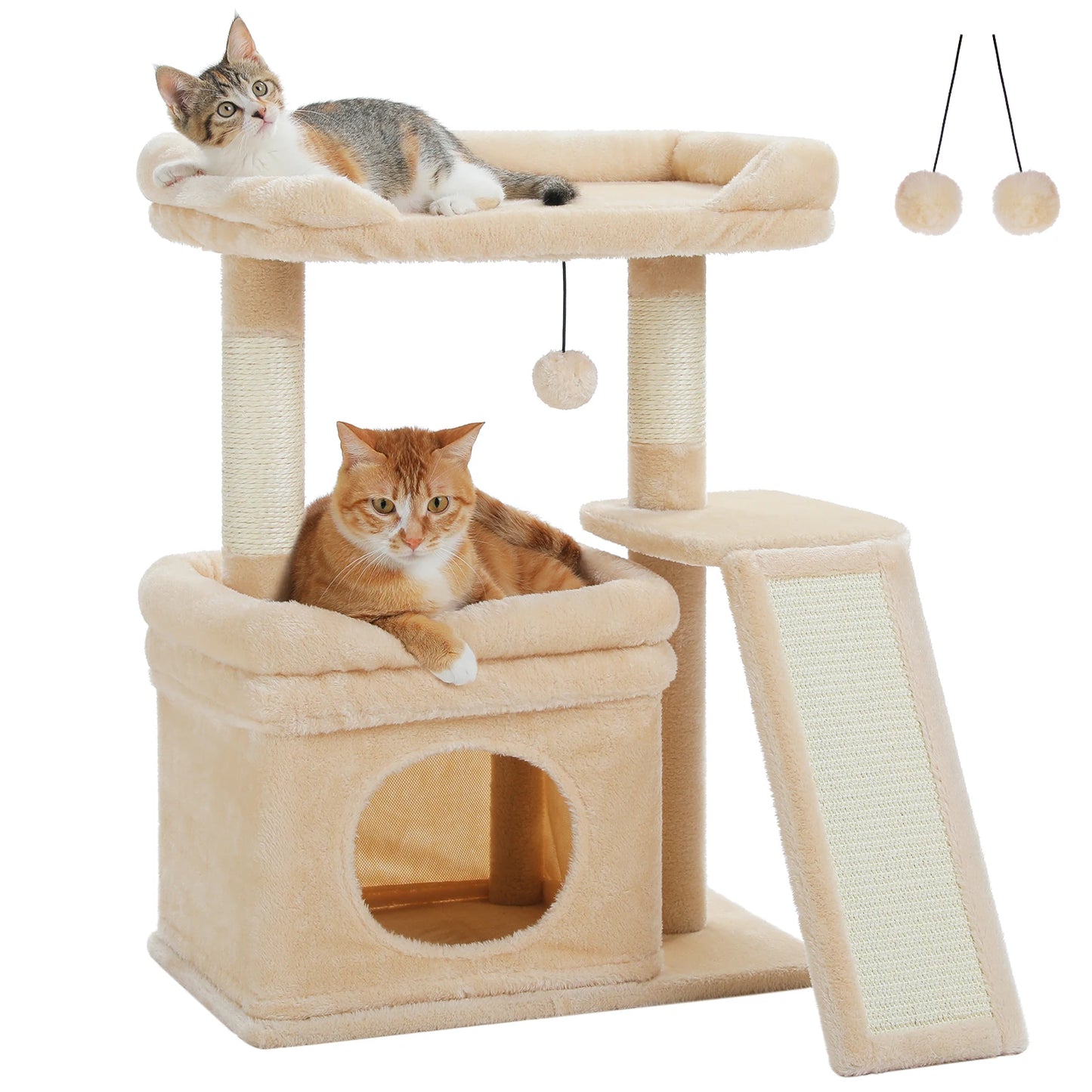 PAWZ Road Indoor Cat Tower With Scratching Posts And Pad