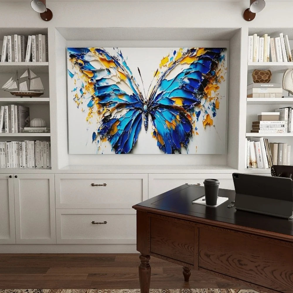 Pine Wood Frame Canvas Wall Art Living Room