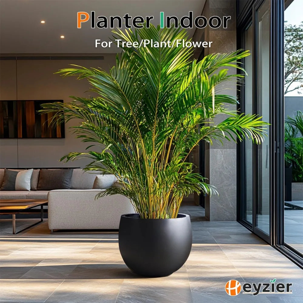 Concrete Ball Planter Outdoor Indoor Cement Plant Pot