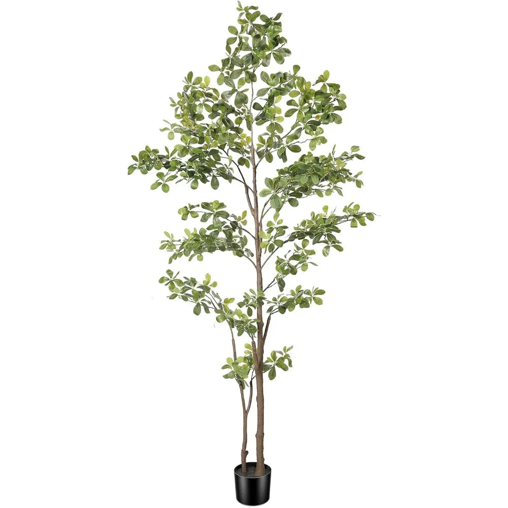 Faux Olive Tree With Natural Trunk And Realistic Leaves