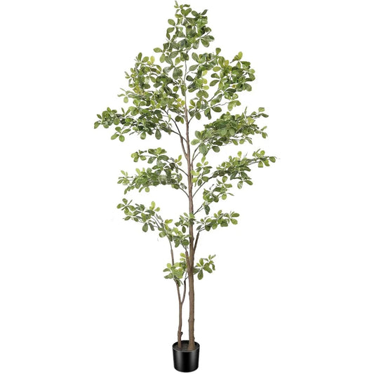 Faux Olive Tree With Natural Trunk And Realistic Leaves