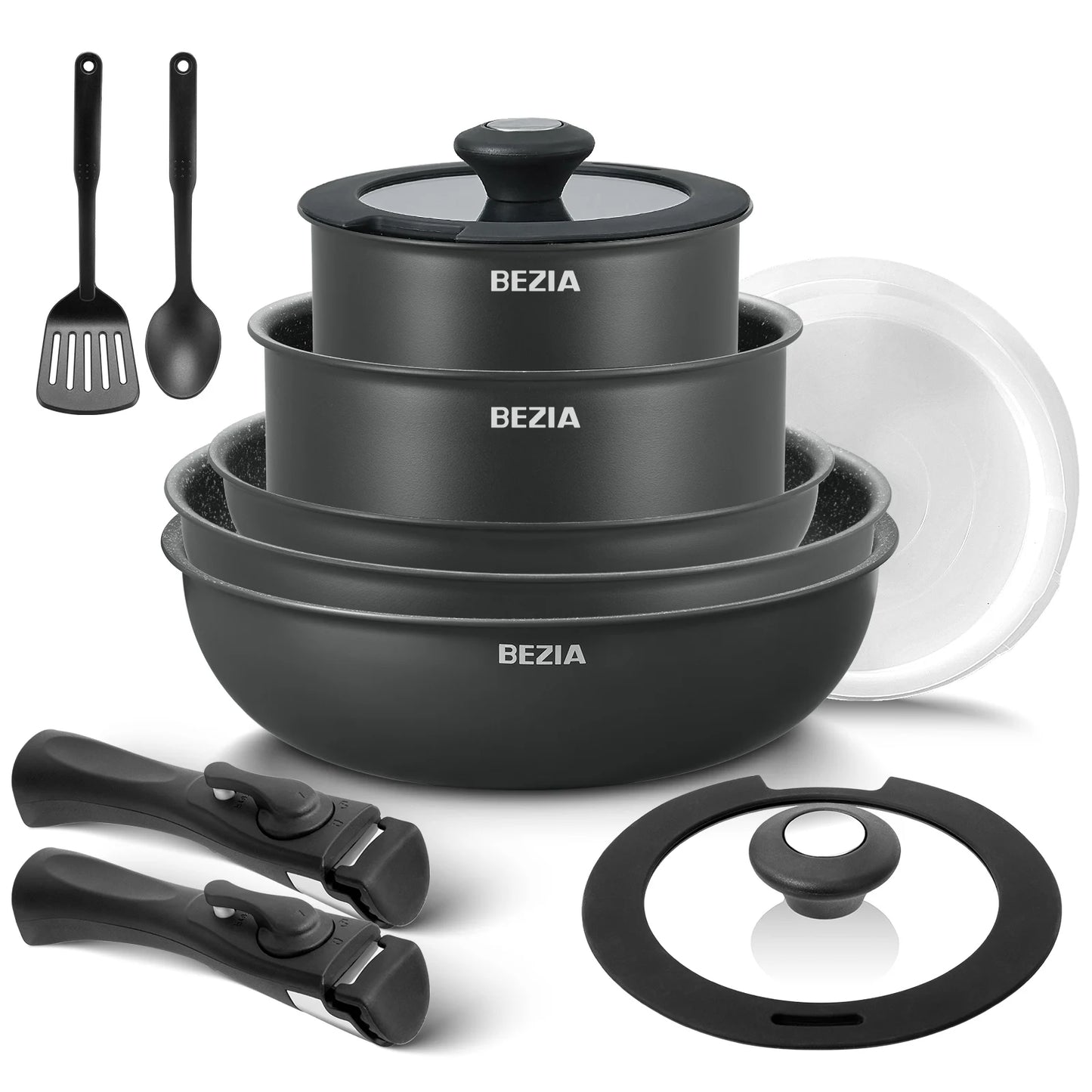 Warm Welcome Decor Induction Cookware Set Nonstick Pots