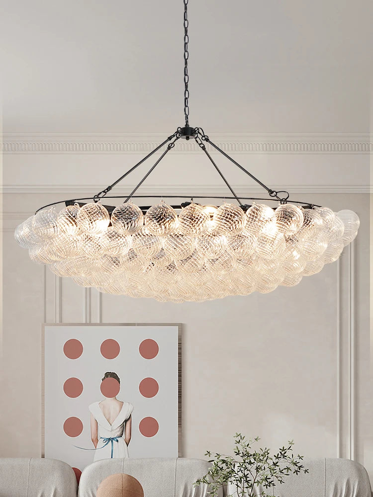 Bubble Chandelier Modern Luxury Pendant Light Globe Glass