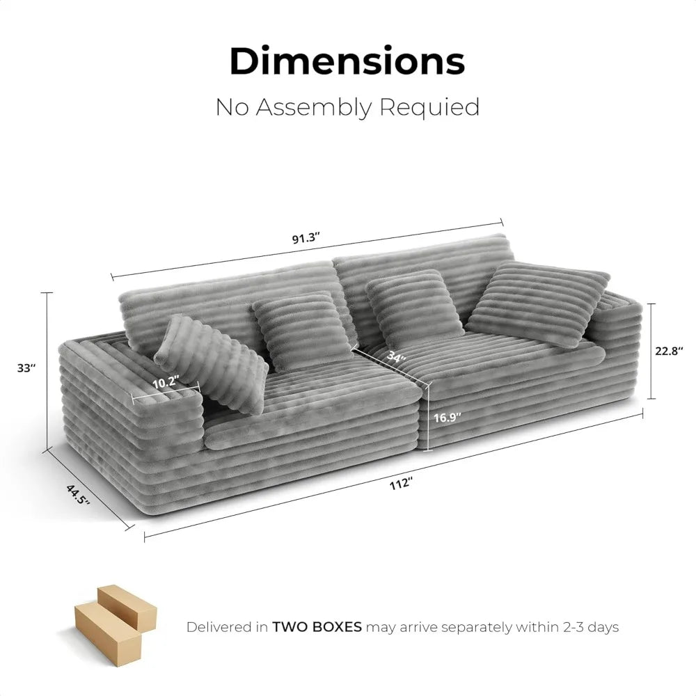 DAFIFY Modern Modular Sectional Sofa For Living Room