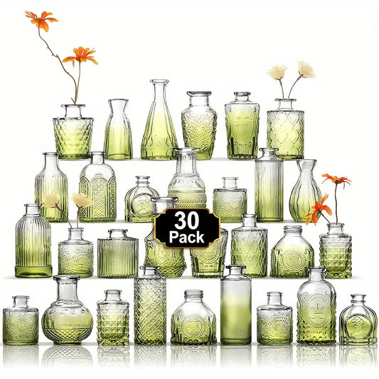 Warm Welcome Decor Glass Bud Vases Set For Centerpieces