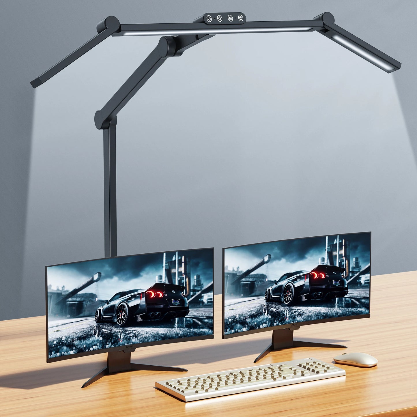 Warm Welcome Decor Led Desk Lamp With Clamp Auto Dimming