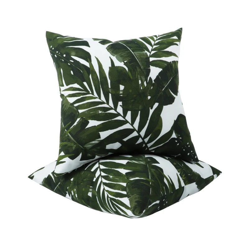 Hign-concerned 2 Pack Outdoor Throw Pillows Waterproof And Fade-Resistant Cushions