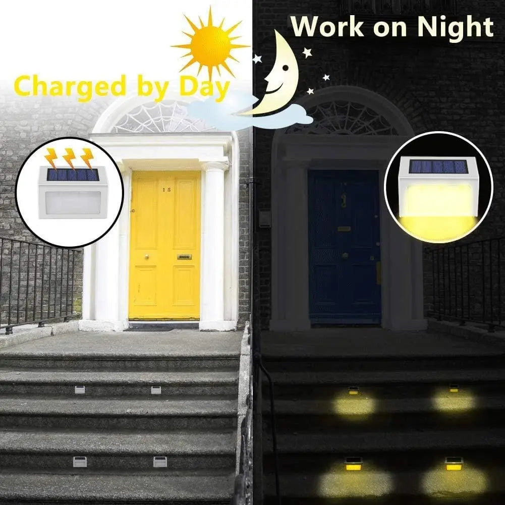 Lightess Solar Step Lights for Deck and Outdoor Pathway