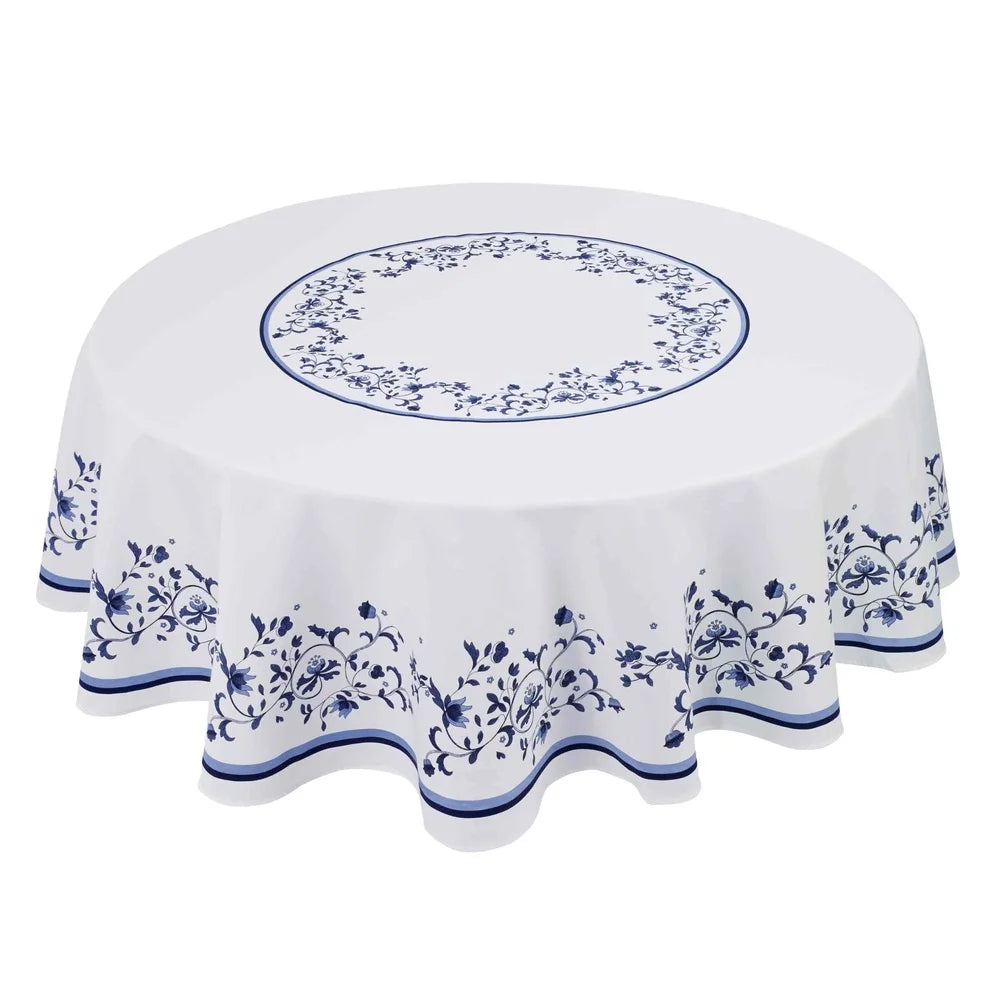 Warm Welcome Decor Round Tablecloth Polyester Classic