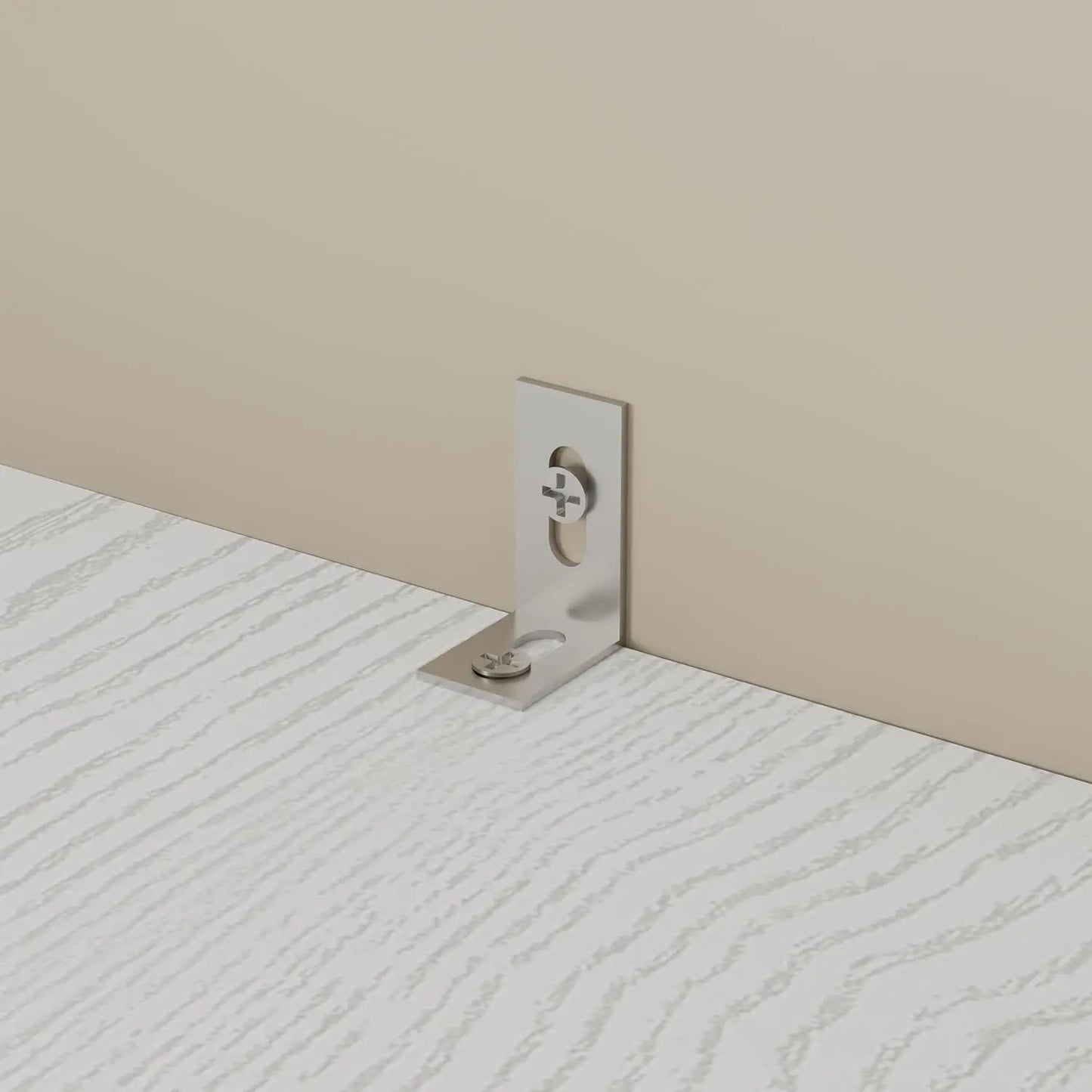 IRONCK Corner Bookshelf With Doors And 6 Tier Storage Cabinet