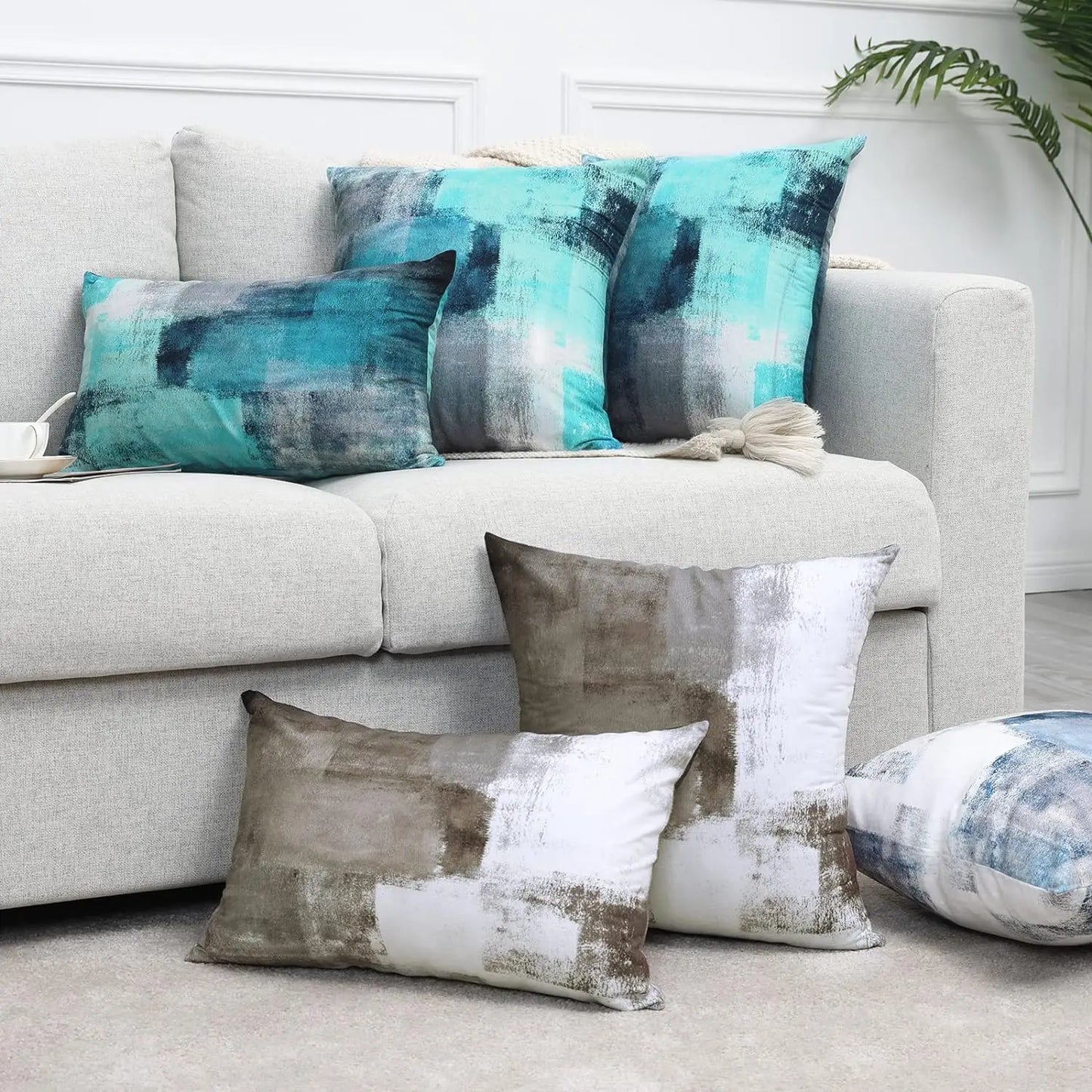 Craft of Weaving Decorative Throw Pillow Covers Set