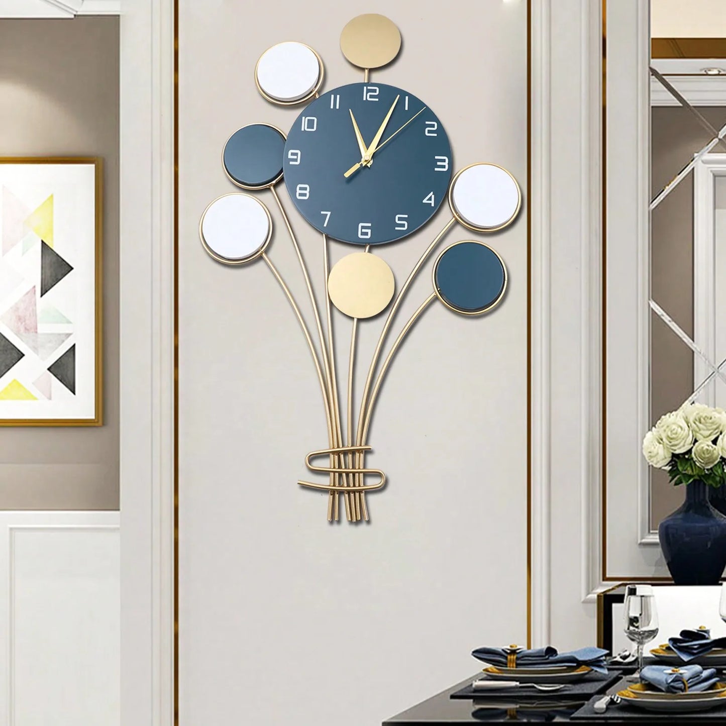 Warm Welcome Decor Balloon Wall Clock Battery Operated