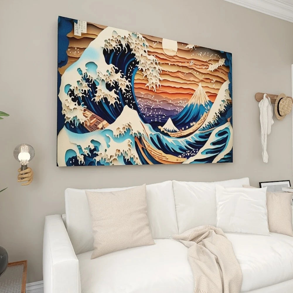 Pine Wood Frame Canvas Wall Art Birthday