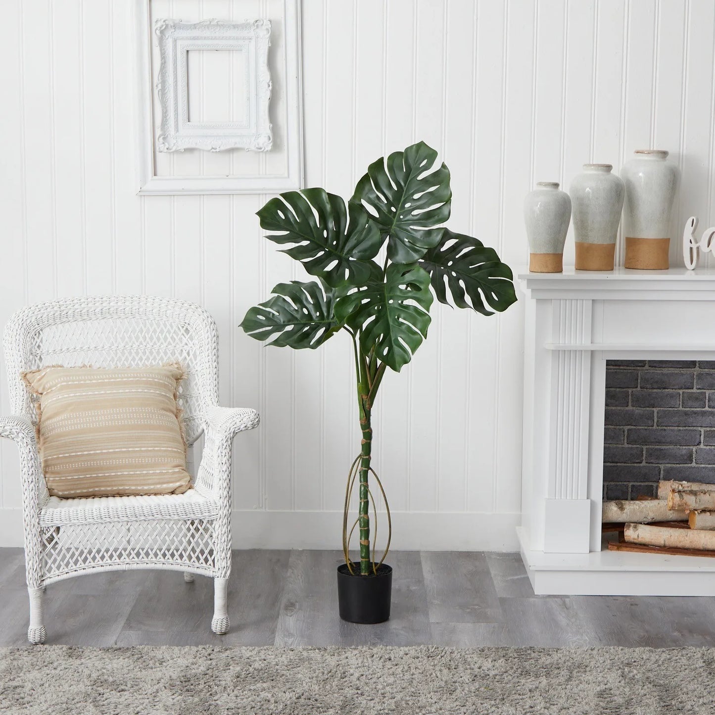 Nearly Nat Monstera Artificial Tree UV Resistant Decor