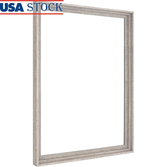 DUTRIEUX Canvas Float Frame Modern Woodgrain Wall Mount