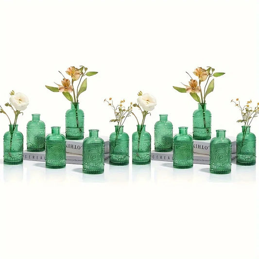 Warm Welcome Decor Clear Glass Bud Vases For Home Decor