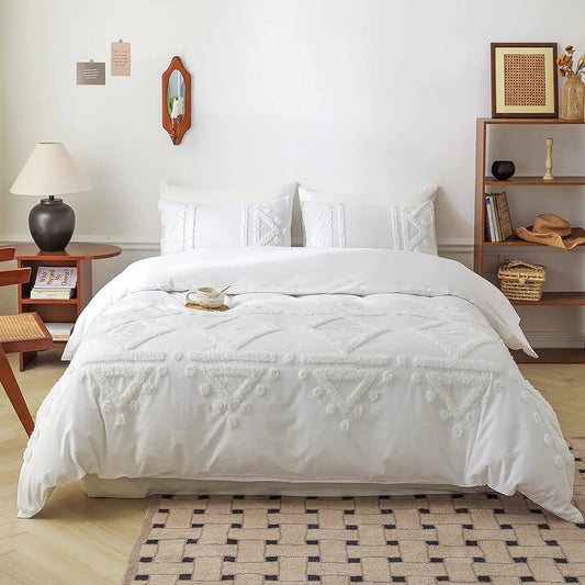 Simple Opulence Bedding Set 3 Piece 100 Cotton Duvet Cover