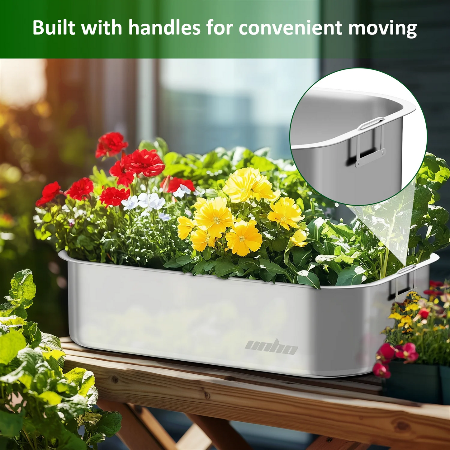 Finishing Gardening Box Decks Stainless Steel Plant Bed Set