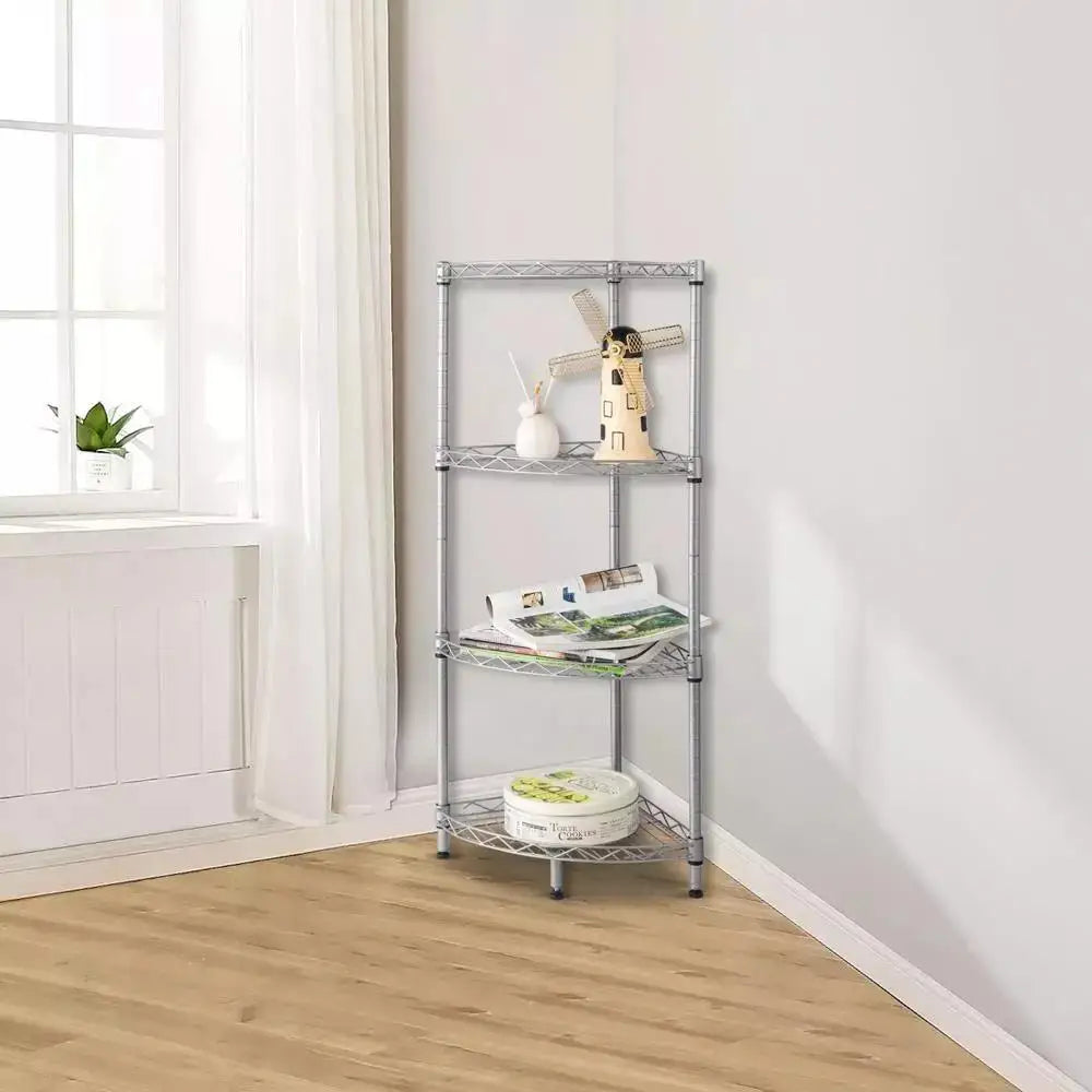 4 Tier Corner Shelf Rack Kitchen Storage Organizer