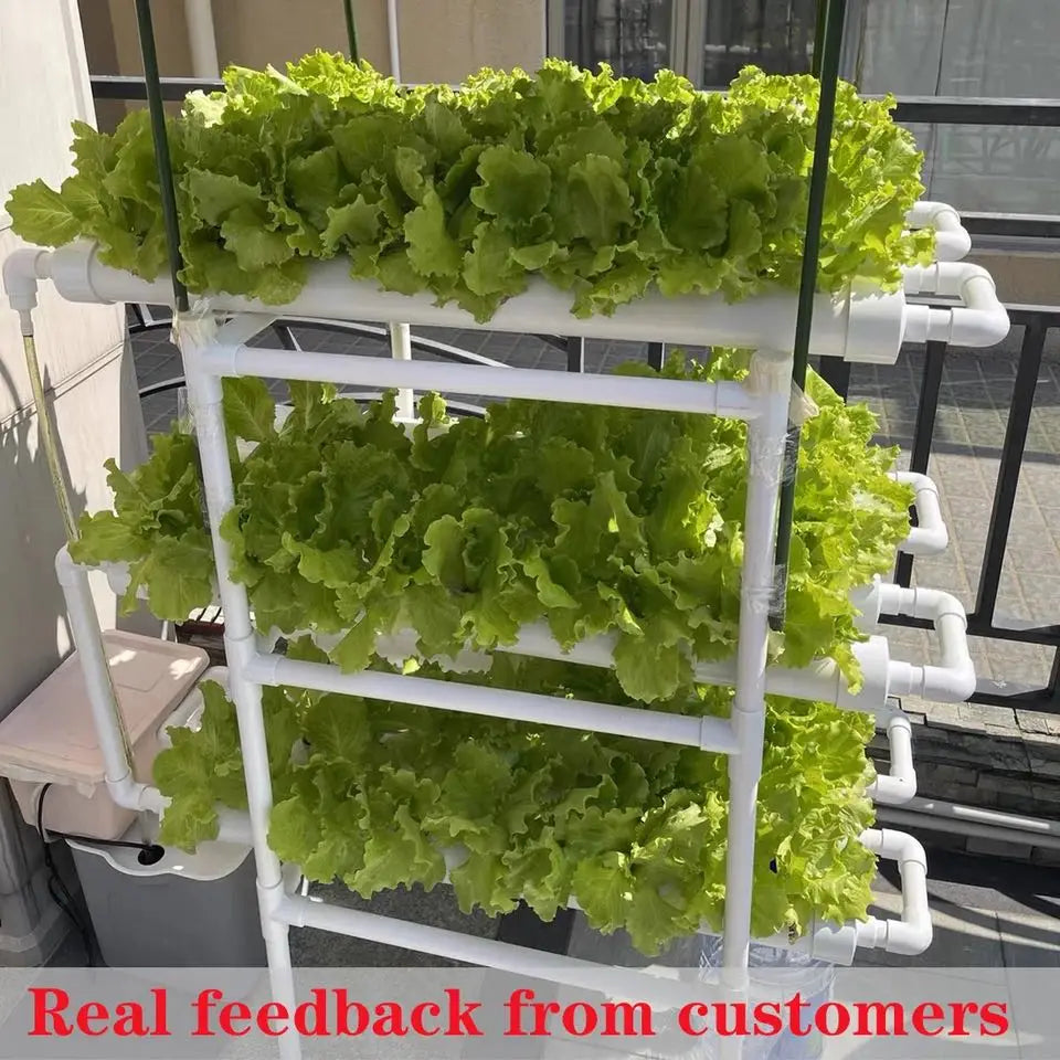 BHTNYOOM Hydroponics System 3 Layer 108 Planting Holes Kit