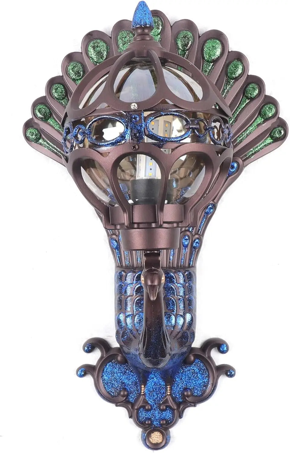 Peacock Wall Light LED Sconce Antique Waterproof IP65