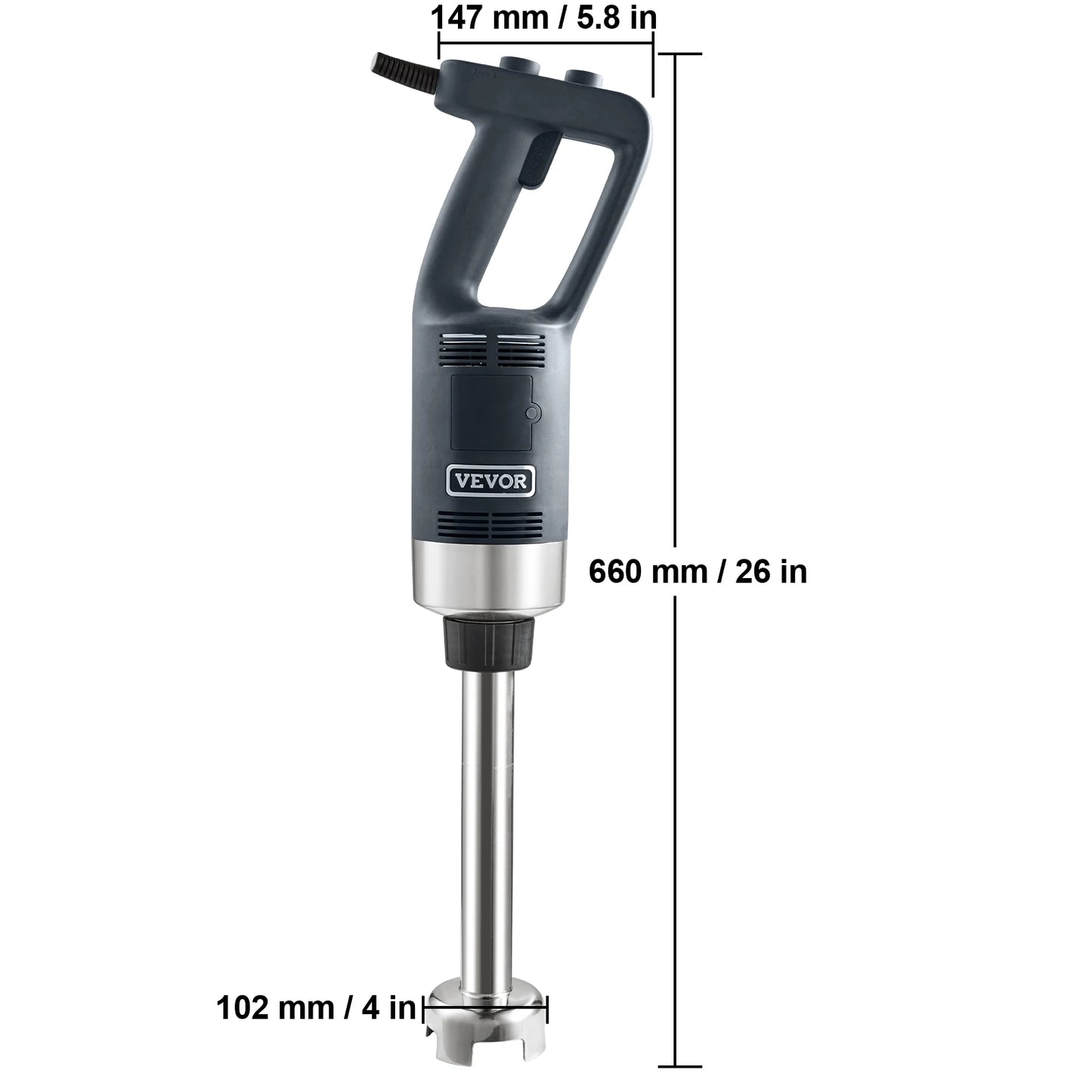 VEVOR Commercial Immersion Blender 500W Heavy Duty Kitchen