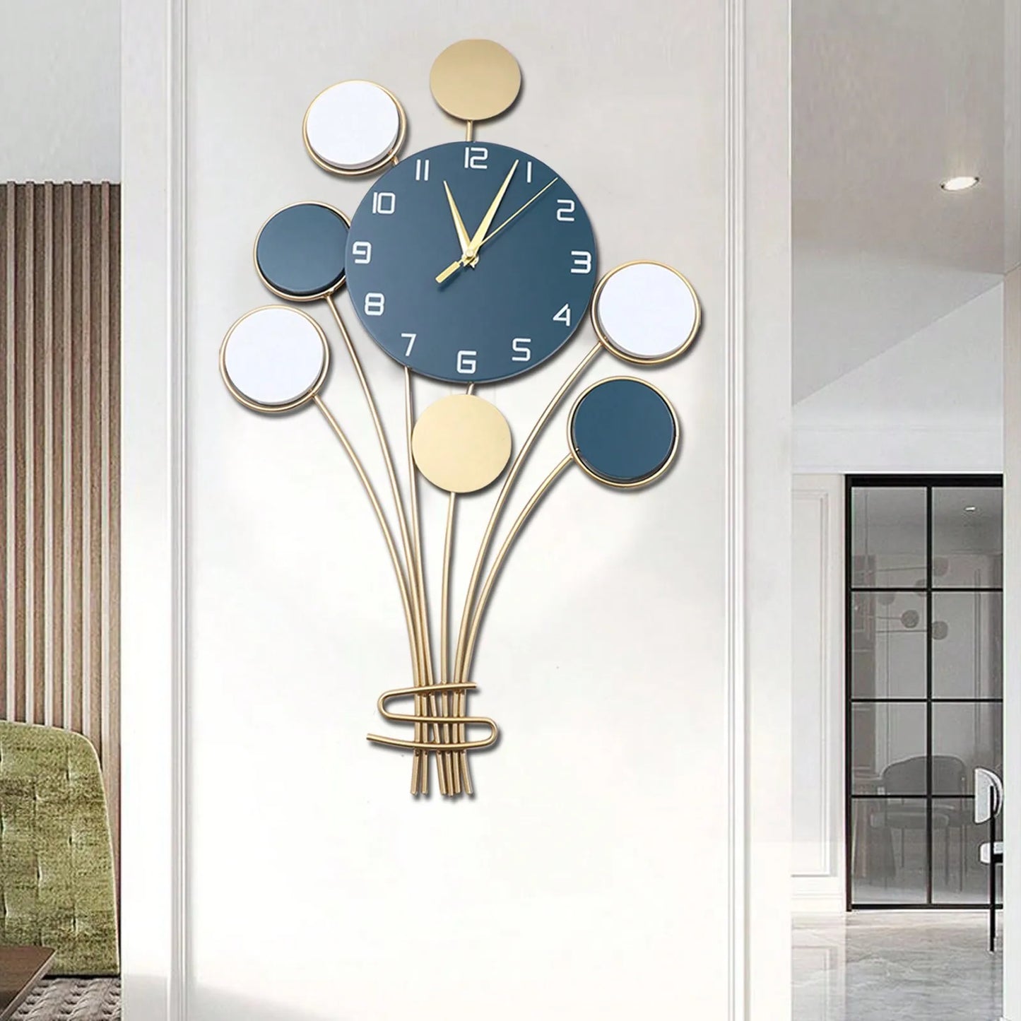 Warm Welcome Decor Balloon Wall Clock Battery Operated