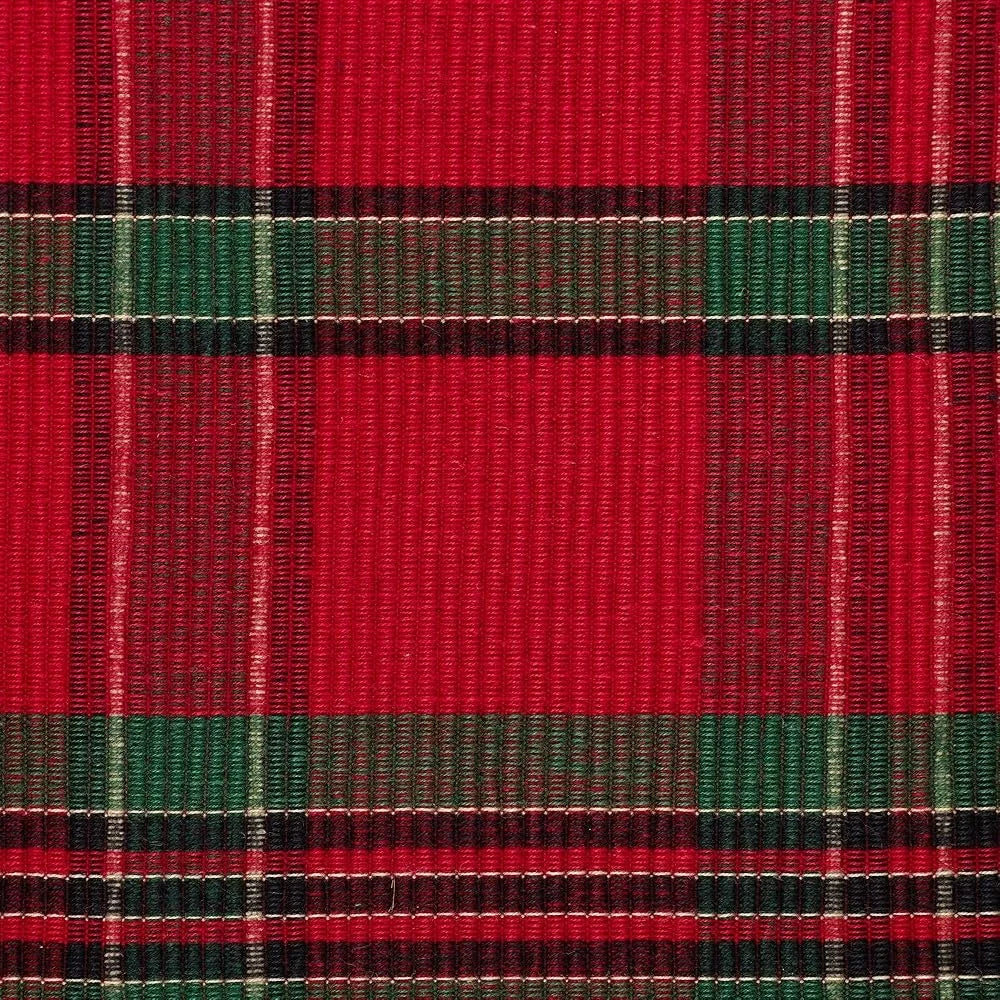 Warm Welcome Decor Farmhouse Christmas Plaid Placemats Set
