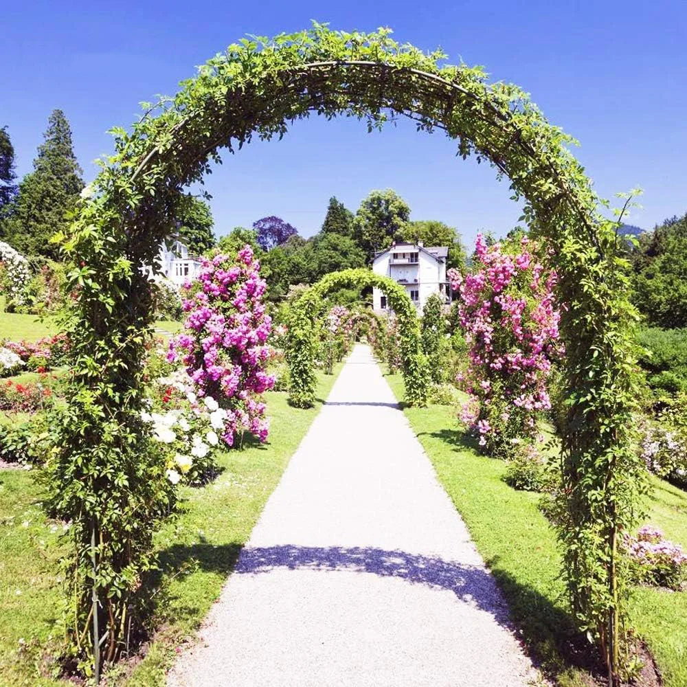 Feature Heavy Duty Metal Garden Arch Rose Archway Pergola