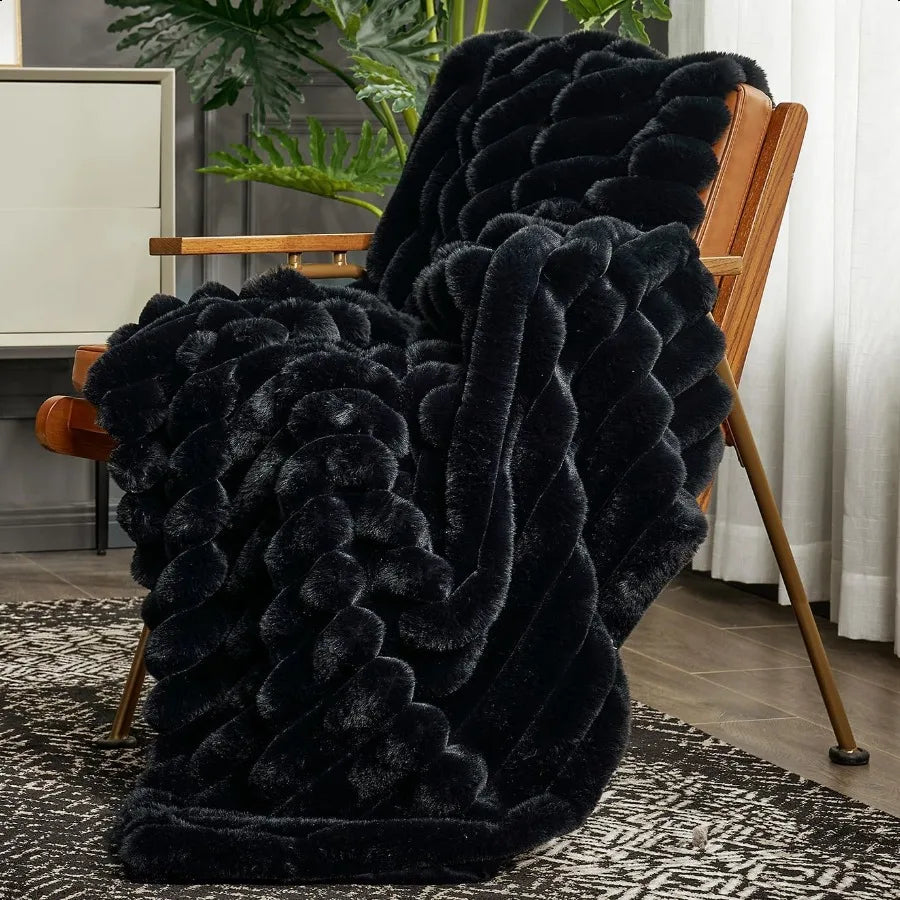 Guangdong Faux Fur Throw Blanket For Sofa