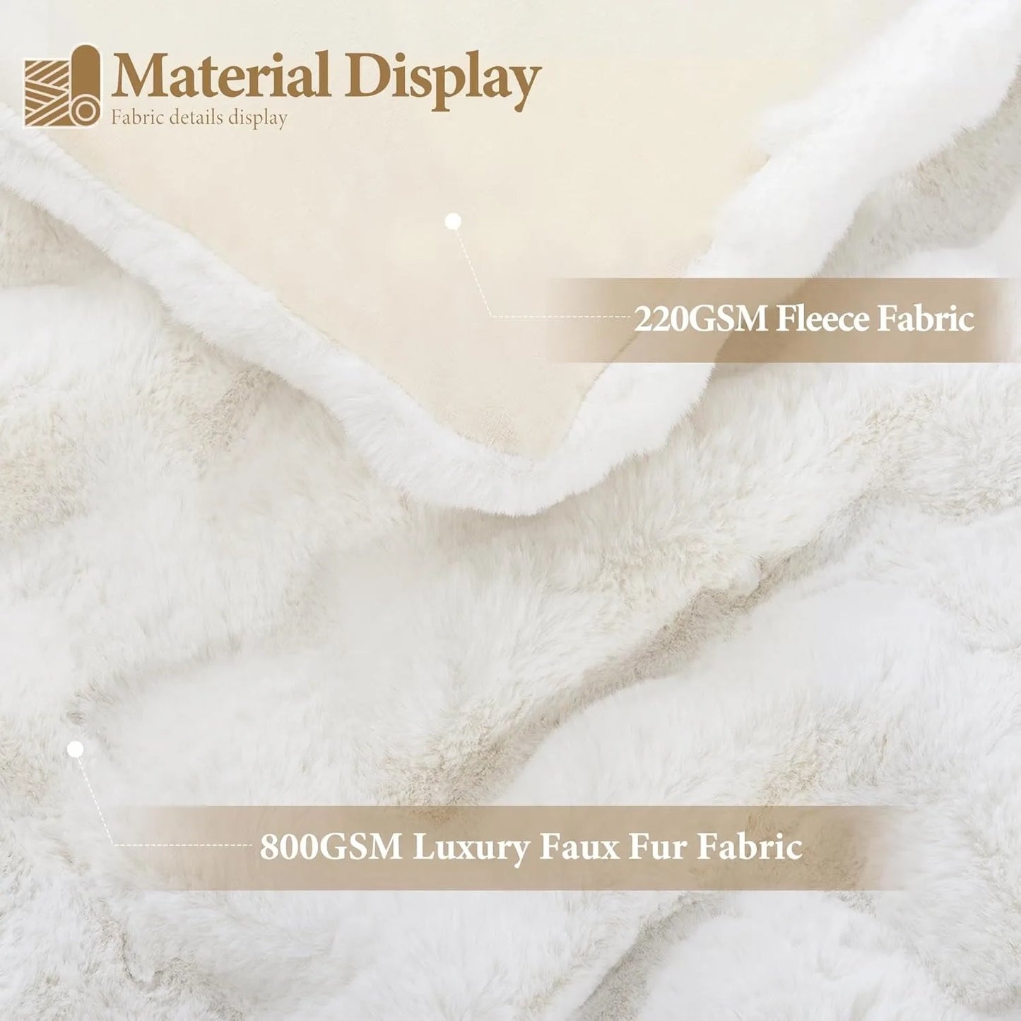 Craft of Weaving Rabbitskin Faux Fur Blanket SuperExtraordinarily Sumptuously Comfort