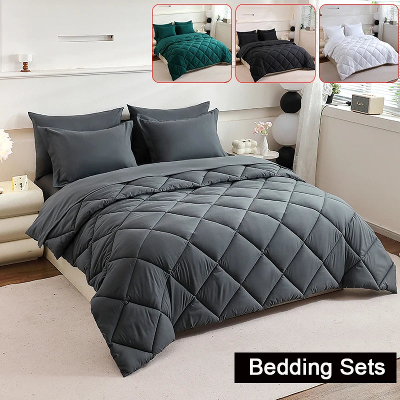easYumCN 7 Piece Bedding Set Comforter Sheet Pillowcases
