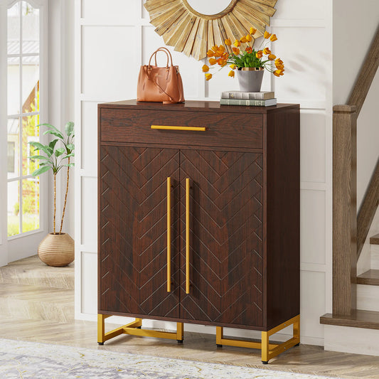 Tribesigns Shoe Cabinet With Doors 20 Pairs Entry Organizer