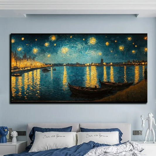 Hign-concerned Chemical Van Gogh Starry Sky Oil Painting