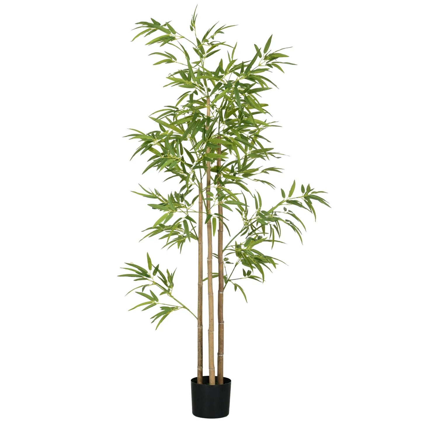 HOMCOM Fake Bamboo Tree Indoor Outdoor Artificial Plant Pot