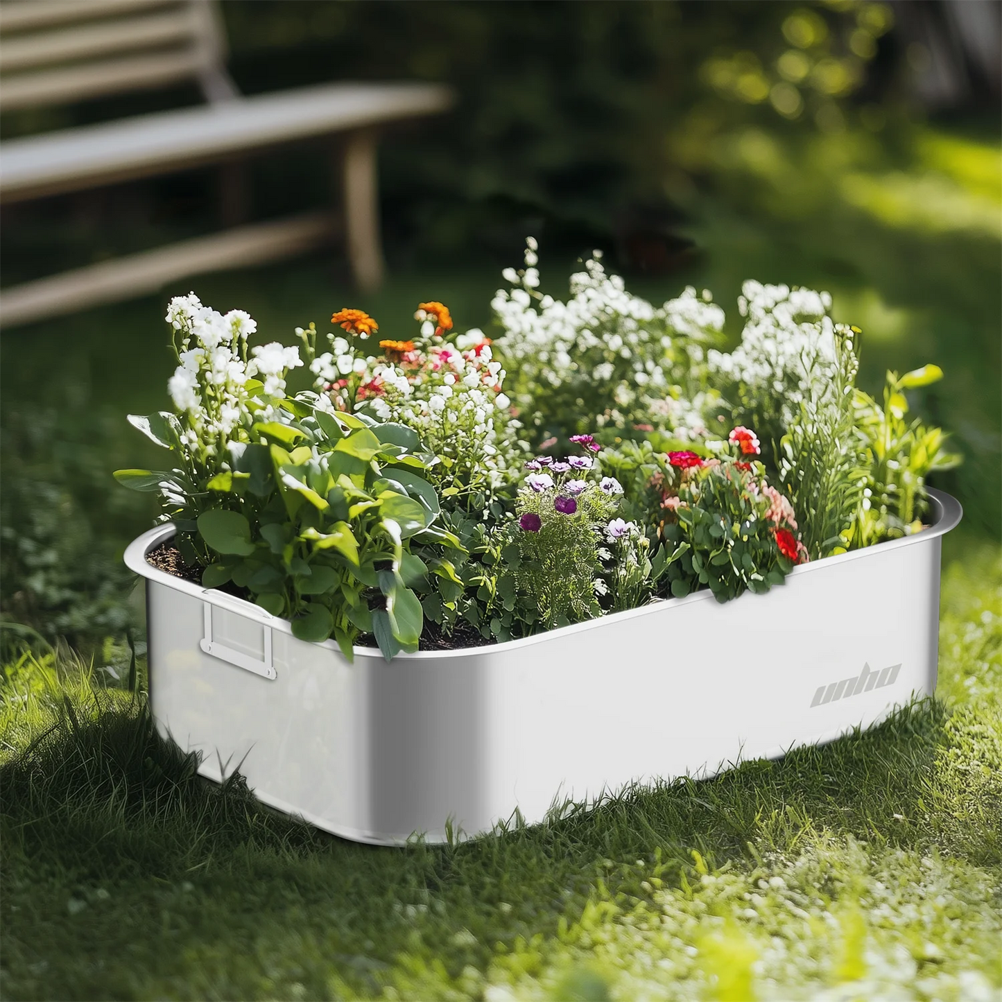 Finishing Gardening Box Decks Stainless Steel Plant Bed Set