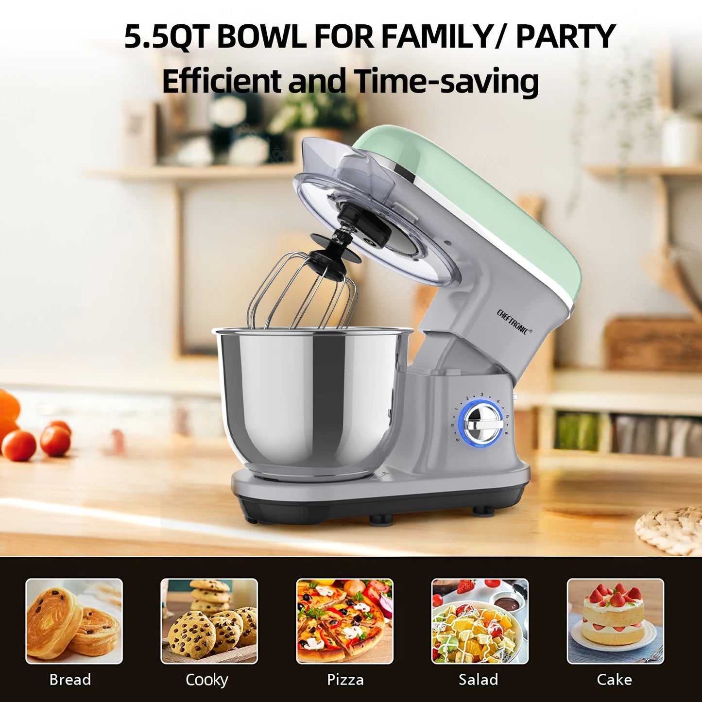 Warm Welcome Decor Cheftronic Stand Mixer Tilt Head 500W