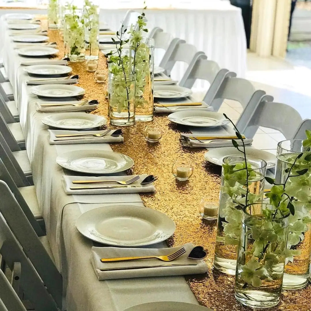 Warm Welcome Decor Sequin Table Runner Wedding Banquet