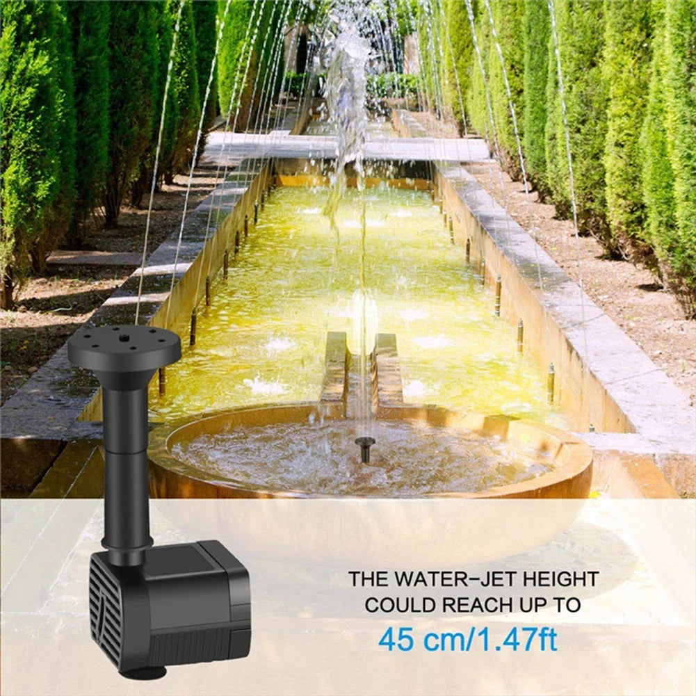 Solar Powered Fountain Pump Kit for Ponds and Bird Bath