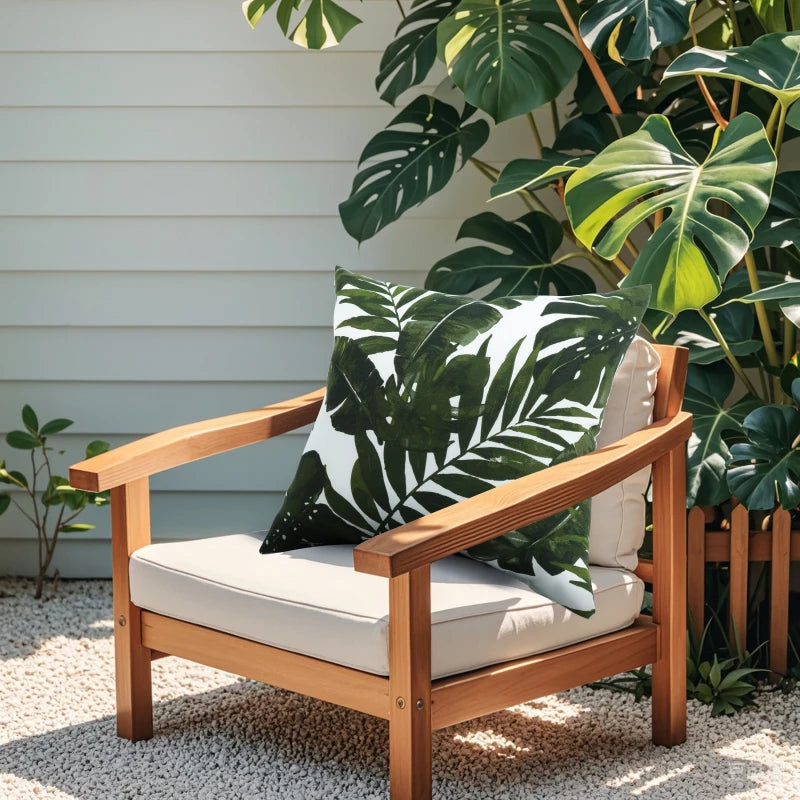 Hign-concerned 2 Pack Outdoor Throw Pillows Waterproof And Fade-Resistant Cushions