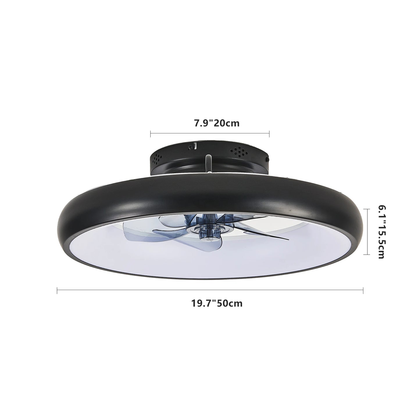 ARLGSITEC LED Ceiling Fan Light Dimmable Color Temp